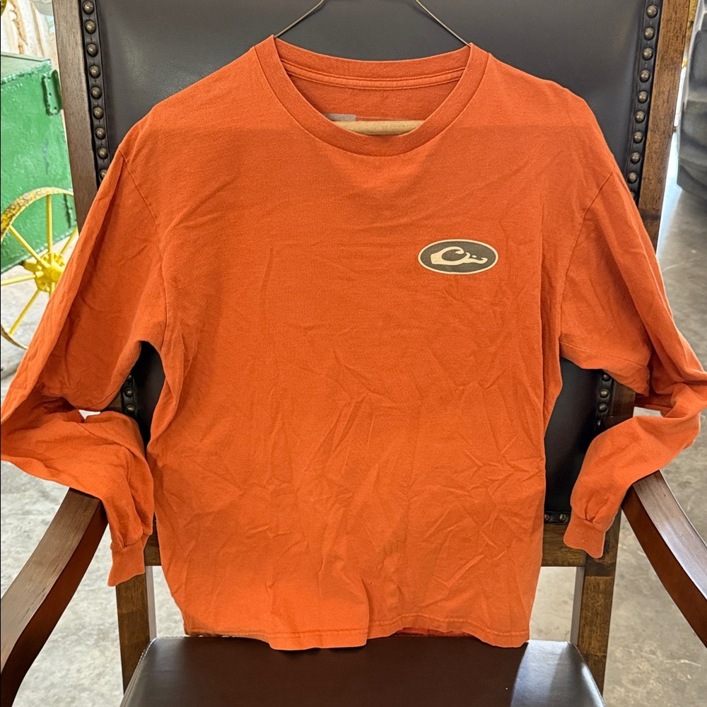 Drake Burnt Orange Long Sleeve Tee - Medium
